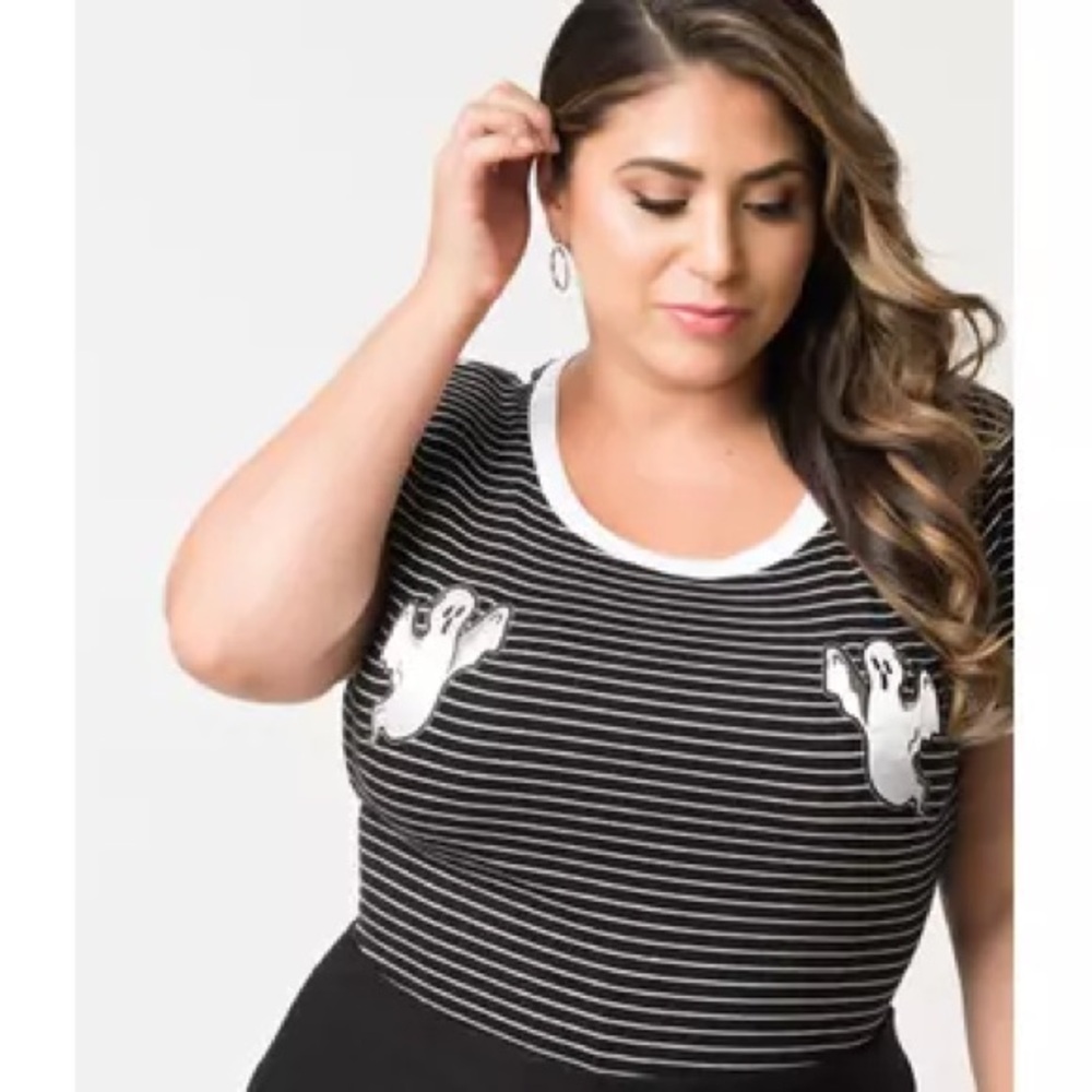 Hell Bunny Casper Ghost Top